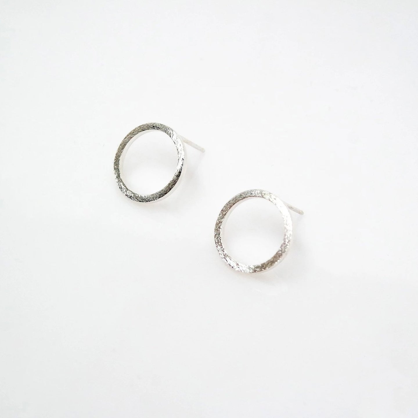 Zen Open Circle Studs - Sterling Silver - TIN HAUS Jewelry