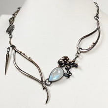 Load image into Gallery viewer, Custom 14K Sterling Silver Lunar Necklace - Cindy via Upcycled Jewelry Initiative - TIN HAUS