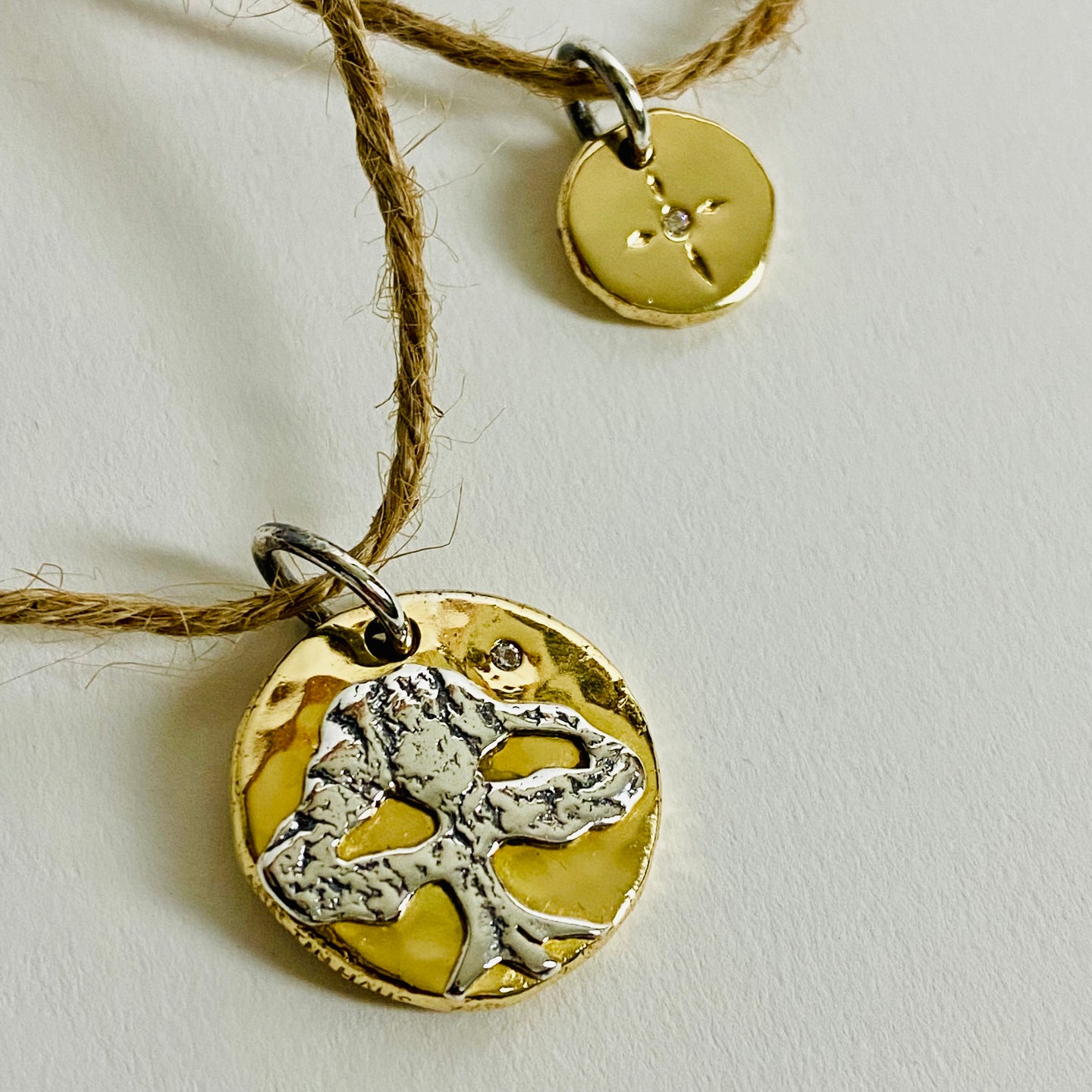 18K Gold Diamond Pendants - Upcycled Jewelry Initiative by TIN HAUS
