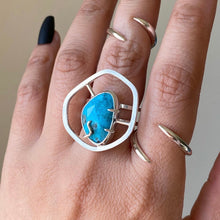 Load image into Gallery viewer, Tranquility Ring - Sterling Silver, American Turquoise - TIN HAUS