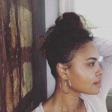 Load image into Gallery viewer, Lunar Hoops on Dreamgirls Actress Sharon Leal